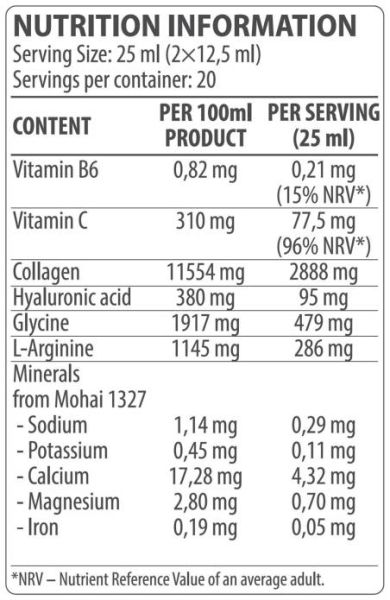 Dorian Yates Nutrition Collagen Liquid | with Hyaluronic Acid & Vitamin C [500 мл, 20 Дози]