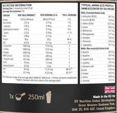 Dorian Yates Nutrition ShadoWhey Hydrolysate | Anabolic Protein [2270 грама, 90 Дози]