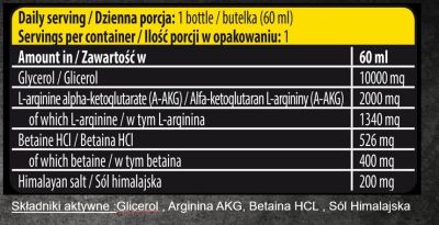 Kevin Levrone Anabolic On Stage Pump Shot | Stimulant-Free Glycerol & AAKG Mega Pump [60 мл, 1 Доза]