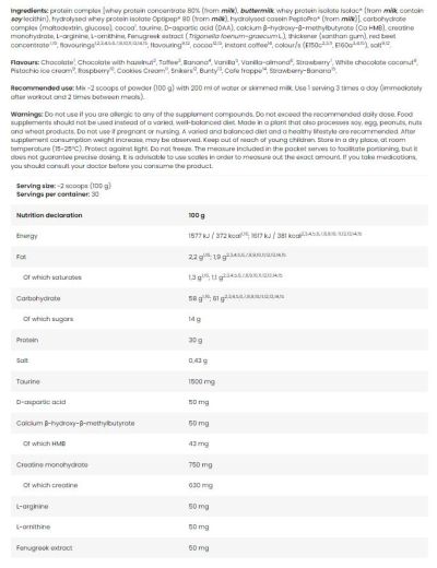 Kevin Levrone Black Line / Anabolic Mass Gainer [3000 грама, 30 Дози]