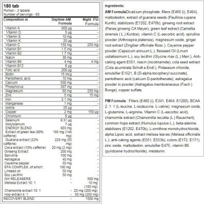 Kevin Levrone LevroArmour AM & PM Formula [2 x 90 Таблетки, 30 Дози]