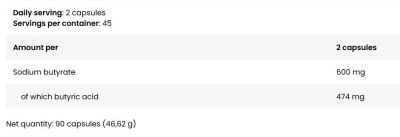 Kevin Levrone Levrone Wellness Butyric Acid 300 mg [90 капсули, 45 Дози]