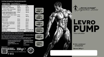 Kevin Levrone LevroPump | Pre-Workout Intensifier [350 грама, 40 Дози]