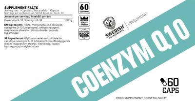 SWEDISH Supplements Coenzym Q10 100 mg [60 капсули, 60 Дози]
