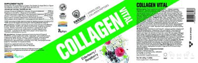 SWEDISH Supplements Collagen Vital / Hydrolyzed Peptides [400 грама, 33 Дози]