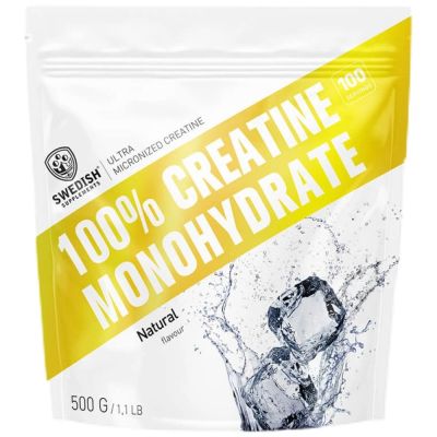 SWEDISH Supplements Creatine Monohydrate / Extra Micronized [500 грама, 100 Дози]