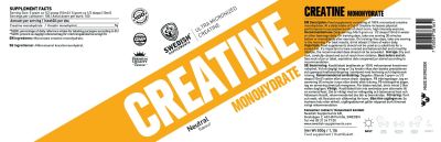 SWEDISH Supplements Creatine Monohydrate / Extra Micronized [500 грама, 100 Дози]