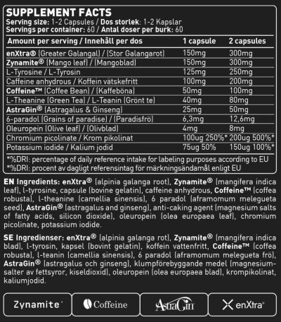 SWEDISH Supplements I am F#CKED UP Spike Edition [60 капсули, 60 Дози]