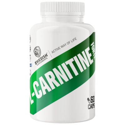 SWEDISH Supplements L-Carnitine Forte / Carnipure® + Acetyl [60 капсули, 30 Дози]