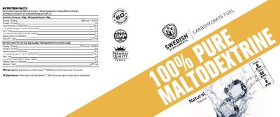 SWEDISH Supplements Maltodextrin / 100% Pure [3000 грама, 60 Дози]