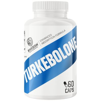 SWEDISH Supplements Turkebolone | Turkesterone 500 mg with BioPerine® [60 капсули, 60 Дози]