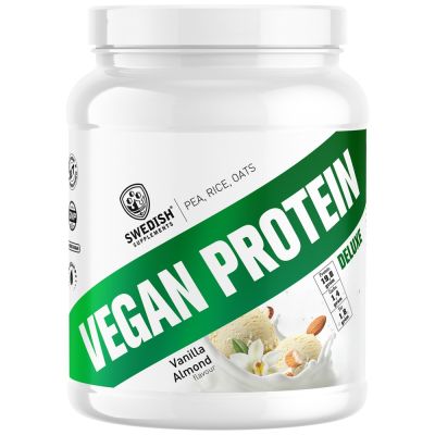 SWEDISH Supplements Vegan Protein Deluxe | from Pea, Rice and Oats [750 грама, 27 Дози]