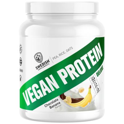 SWEDISH Supplements Vegan Protein Deluxe | from Pea, Rice and Oats [750 грама, 27 Дози]