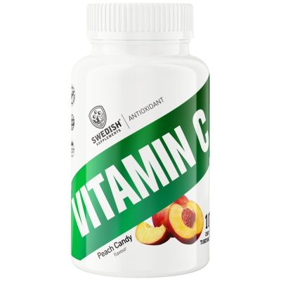 SWEDISH Supplements Vitamin C 500 mg [100 Дъвчащи таблетки, 100 Дози]