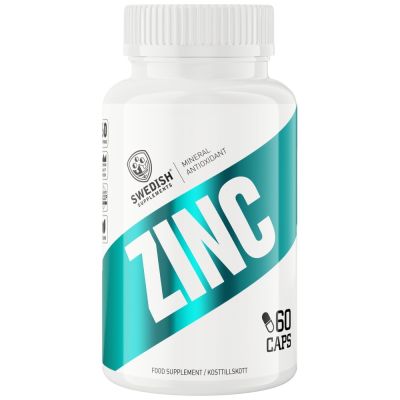 SWEDISH Supplements Zinc 25 mg | as Zinc Citrate [60 капсули, 60 Дози]