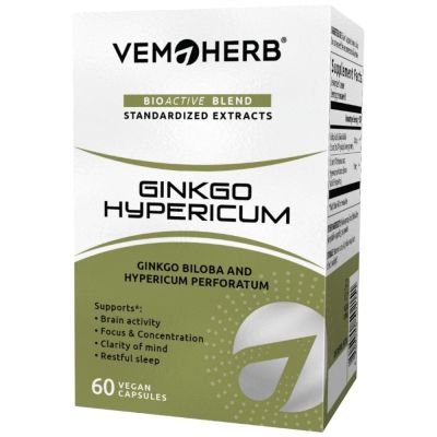VemoHerb Ginkgo Hypericum [60 капсули, 20 Дози]