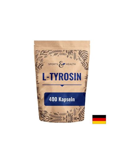 L-Тирозин – Добра концентрация, памет и здрава щитовидна жлеза, 500 mg, 400 капсули