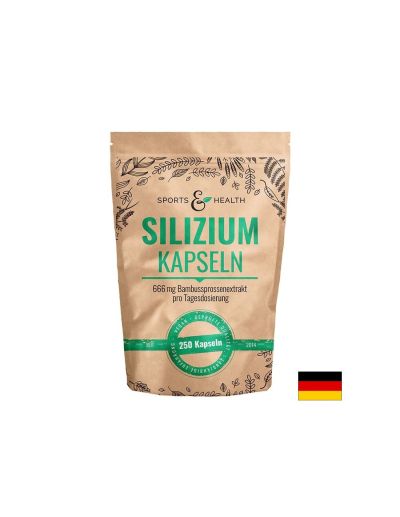 Силиций от бамбук – Здрава коса, кожа и нокти, 250 mg, 250 капсули