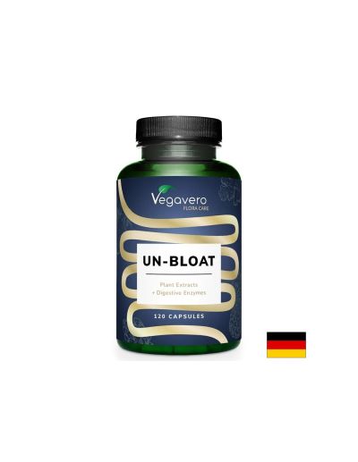 Формула при подуване и газове с храносмилателни ензими и билкови екстракти, UN-Bloat, 120 капсули