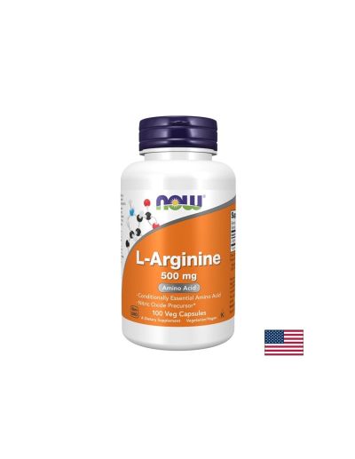 Л-Аргинин 500 mg, L-Arginine, 100 капсули