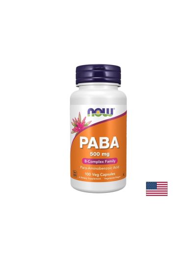 Пара-аминобензоена киселина 500 mg, PABA, 100 капсули