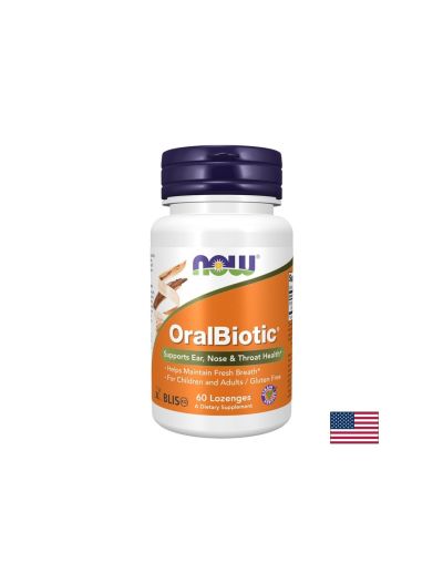 Пробиотик Streptococcus salivarius – За здраво гърло, свеж дъх и силен имунитет, OralBiotic, 60 таблетки за смучене