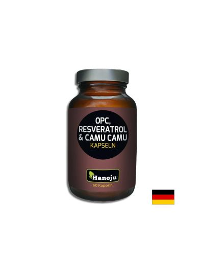 OPC 120 mg + Ресвератрол 200 mg + Каму каму 400 mg – Антиоксидантна защита и анти-ейдж подкрепа, 60 капсули