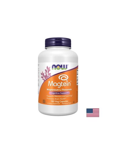 Магнезий L-треонат (Magtein®) – Памет и концентрация, 48 mg, 180 веган капсули