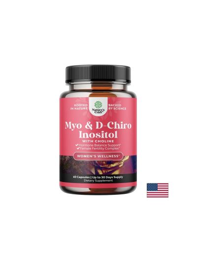 Мио-инозитол 250 mg + D-хиро инозитол 12.5 mg + Холин 50 mg – Хормонален баланс и репродуктивна функция, 60 капсули