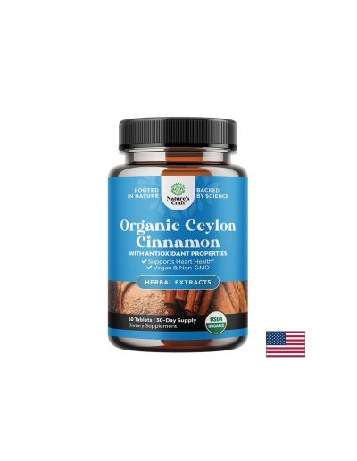 Цейлонска канела (кора) – Кръвна захар и глюкозен метаболизъм, 500 mg, 60 таблетки