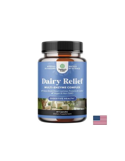 Ензимен комплекс – При лактозна непоносимост и прием на млечни продукти, 500 mg, 60 капсули