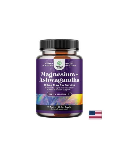 Магнезий (бисглицинат) 166.67 mg + Ашваганда 8.33 mg – Нервна система и мускулен комфорт, 90 таблетки