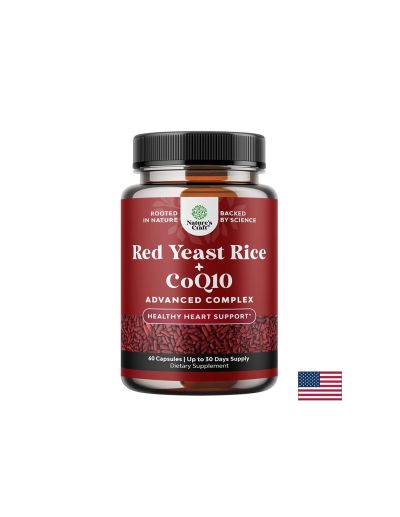 Червен ориз (дрожди) 600 mg + Коензим Q10 50 mg – Холестерол и сърдечно здраве, 60 капсули