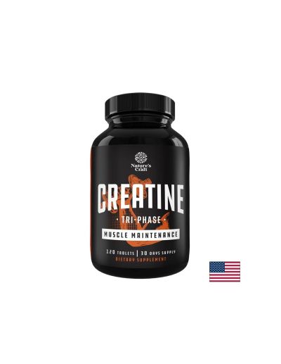 Креатин монохидрат 1125 mg + Креатин HCL 75 mg + Креатин пируват 37.5 mg – Сила и мускулна издръжливост, 120 таблетки