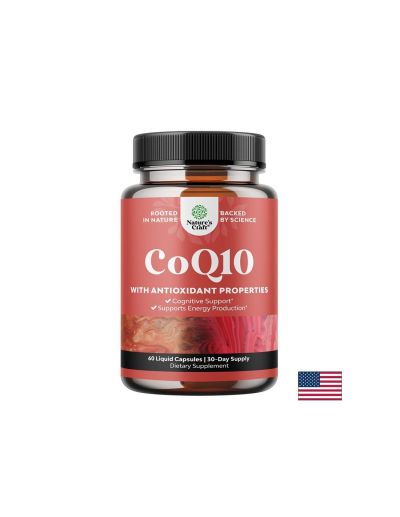 Коензим Q10 (убиквинон) – Сърдечно здраве и клетъчна енергия, 100 mg, 60 капсули