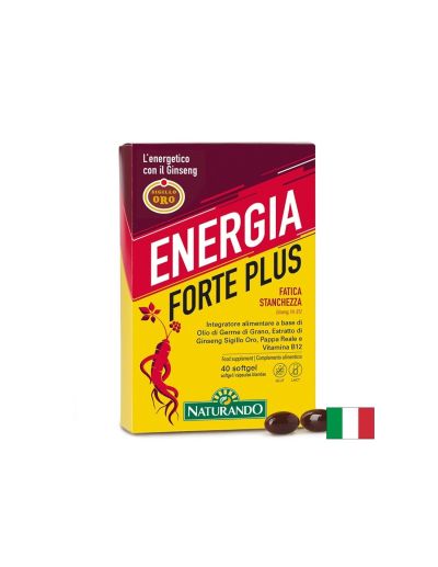 Формула за енергия с Женшен 300 mg + Пчелно млечице 150 mg – Енергиен метаболизъм и жизненост, Energia Forte, 40 софтгел капсули
