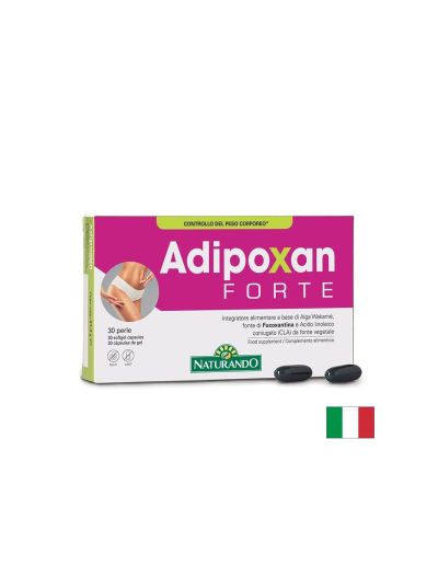 CLA 1000 mg + Уакаме 200 mg – Контрол на теглото и мастния метаболизъм, Adipoxan Forte, 30 софтгел капсули