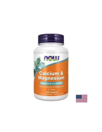 Калций 500 mg + Магнезий 250 mg – Здрави кости и подкрепа при мускулни крампи, 100 таблетки
