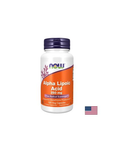 Алфа липоева киселина – При висока кръвна захар, 250 mg, 120 веган капсули