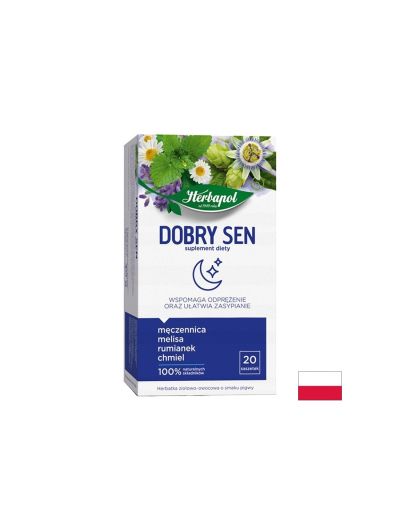 Чай за спокоен сън – Билков чай с маточина, лайка и пасифлора, 20 филтърни пакетчета