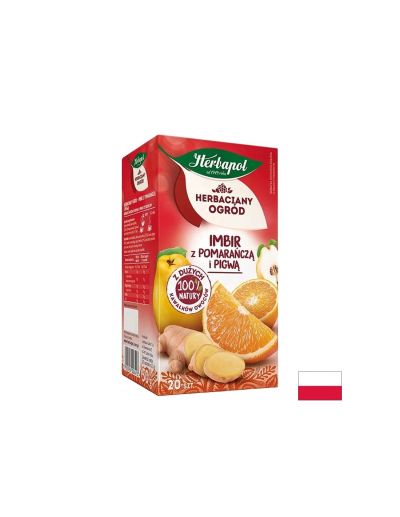 Чай Джинджифил, Портокал и Дюля, 20 филтърни пакетчета