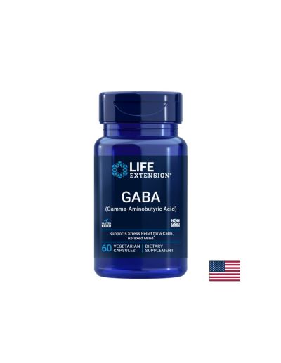 ГАБА (гама-аминомаслена киселина) – При безсъние и стрес, 100 mg, 60 веган капсули