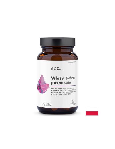 Формула за коса, кожа и нокти – С колаген и хиалуронова киселина, 60 капсули