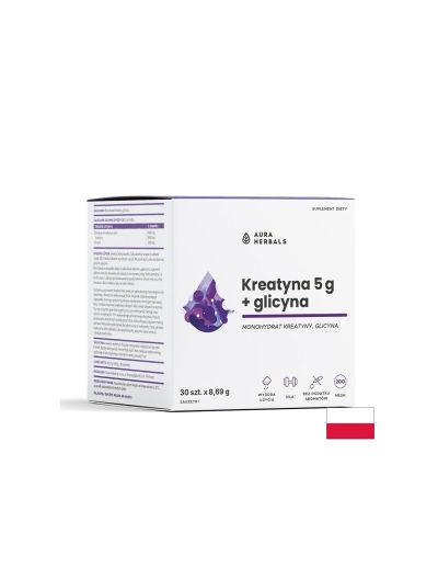 Креатин 5000 mg + Глицин 3000 mg – Сила, издръжливост и мускулно възстановяване, 30 сашета