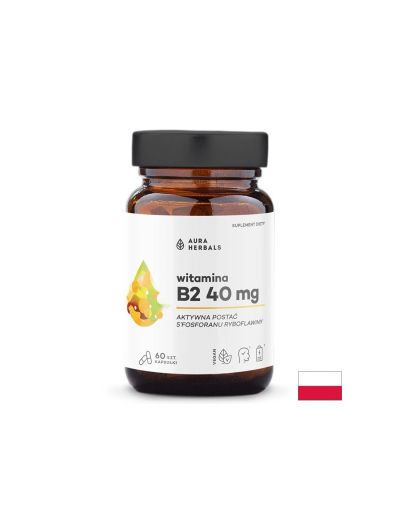 Витамин B2 – Енергия, здрава кожа и спокойна нервна система, 40 mg, 60 капсули