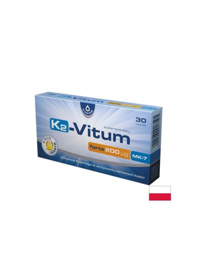 Витамин K2 200 µg + Ленено масло – Сърдечно-съдова система, 30 капсули