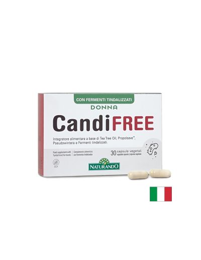 Формула за вагинален и чревен баланс при жени с Прополис 300 mg и Чаено дърво 50 mg – Donna CandiFREE, 30 веган капсули