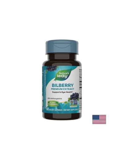 Bilberry-Черна боровинка – силно зрение, 60 капсули Nature’s Way