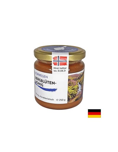 Пчелен мед от планински цветя (Норвегия), 250 g