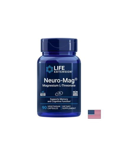 Магнезий L-треонат – Концентрация и памет, Neuro-Mag®, 144 mg, 60 желирани таблетки